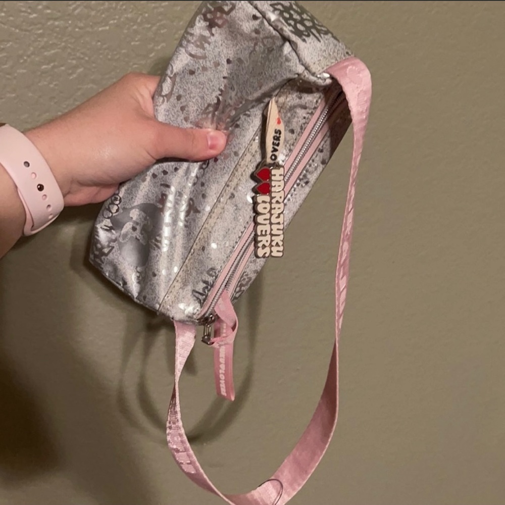 Mini silver and pink Harajuku purse